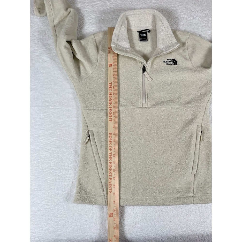 The North Face Ivory Fleece Full Zip Jacket Women's Medium Soft Warm Teddy - Picture 10 of 10